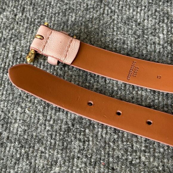 Lauren Ralph Lauren women’s pink belt SM gold hardware pastel girly 28.5-32.5 main image 5